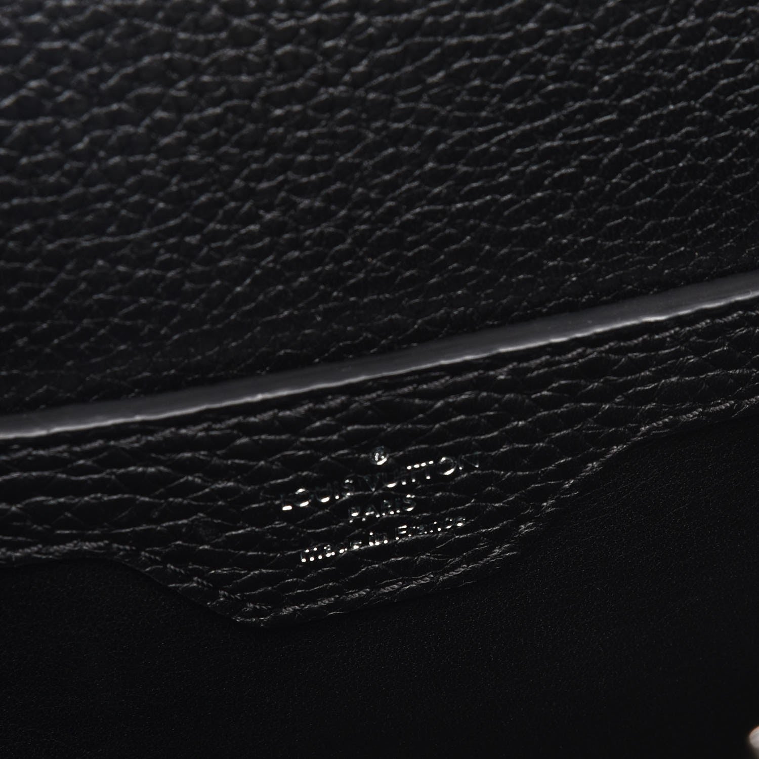 Louis Vuitton Taurillon Studded Capucines BB Black 6 of 8