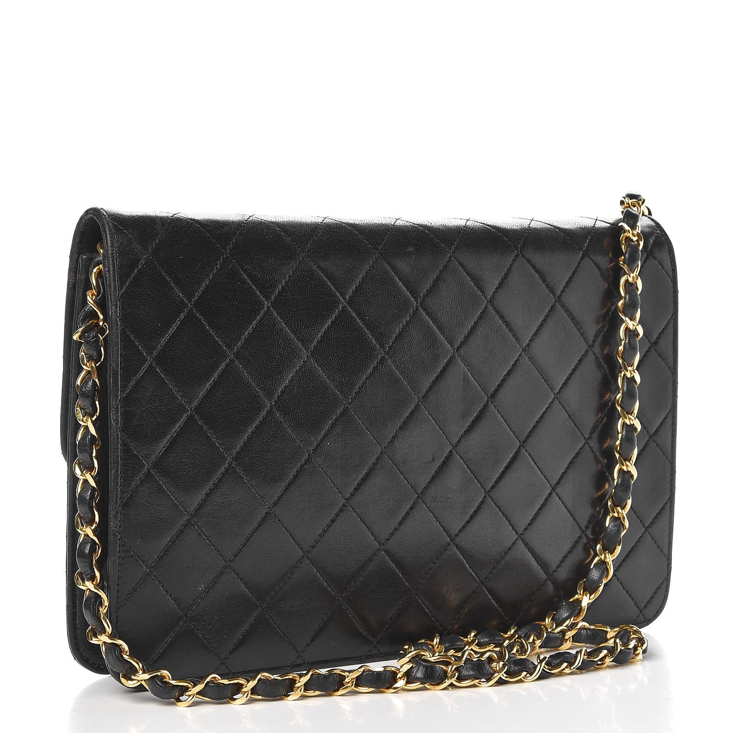 Chanel Lambskin Quilted Medium Single Flap Black 3 of 10