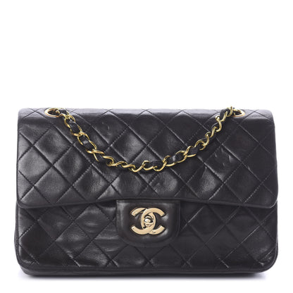 Chanel Lambskin Quilted Small Double Flap Black 1 of 10