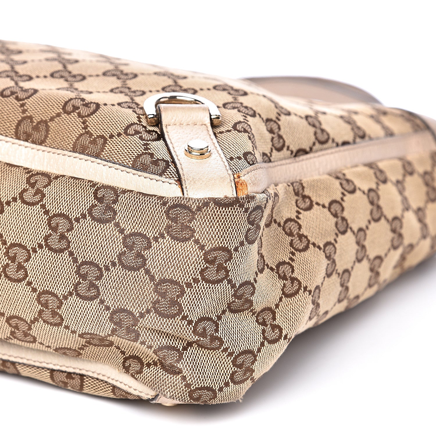 Gucci Monogram Medium Abbey Tote White 10 of 16
