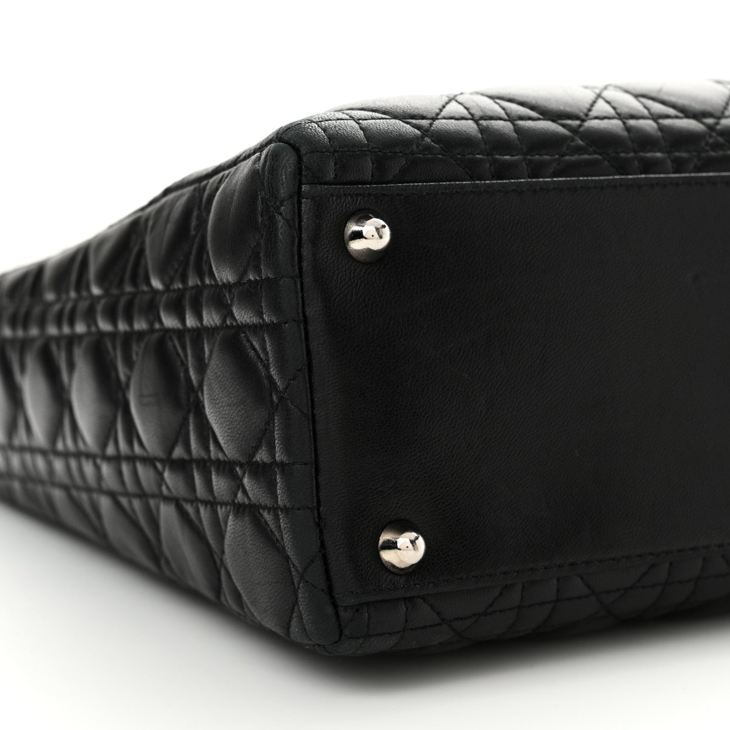 Lambskin Cannage Large Lady Dior Black