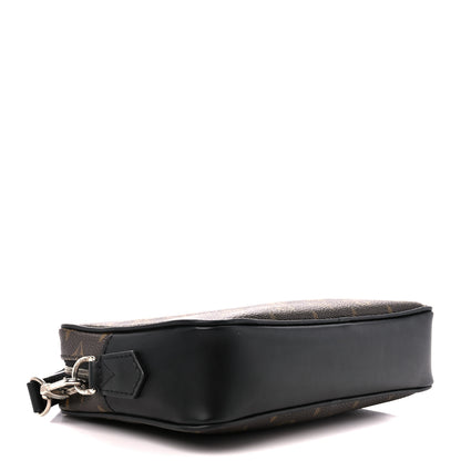 Louis Vuitton Monogram Macassar Kasai Clutch Black 4 of 10