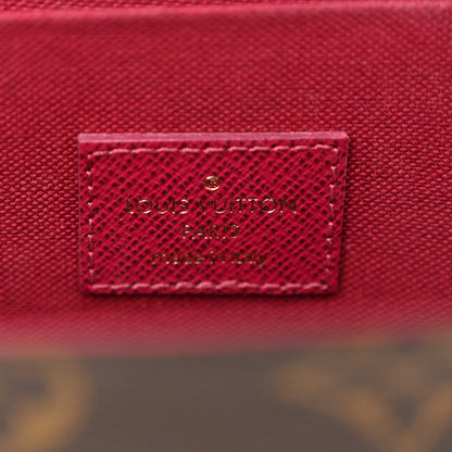 Louis Vuitton Monogram Pochette Felicie Chain Wallet Fuchsia 7 of 12