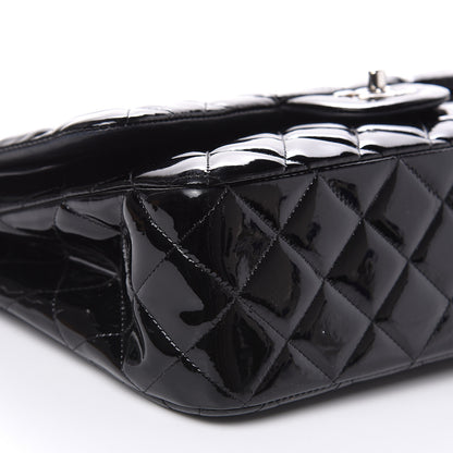 Chanel Patent Quilted Jumbo Double Flap Black 8 of 19
