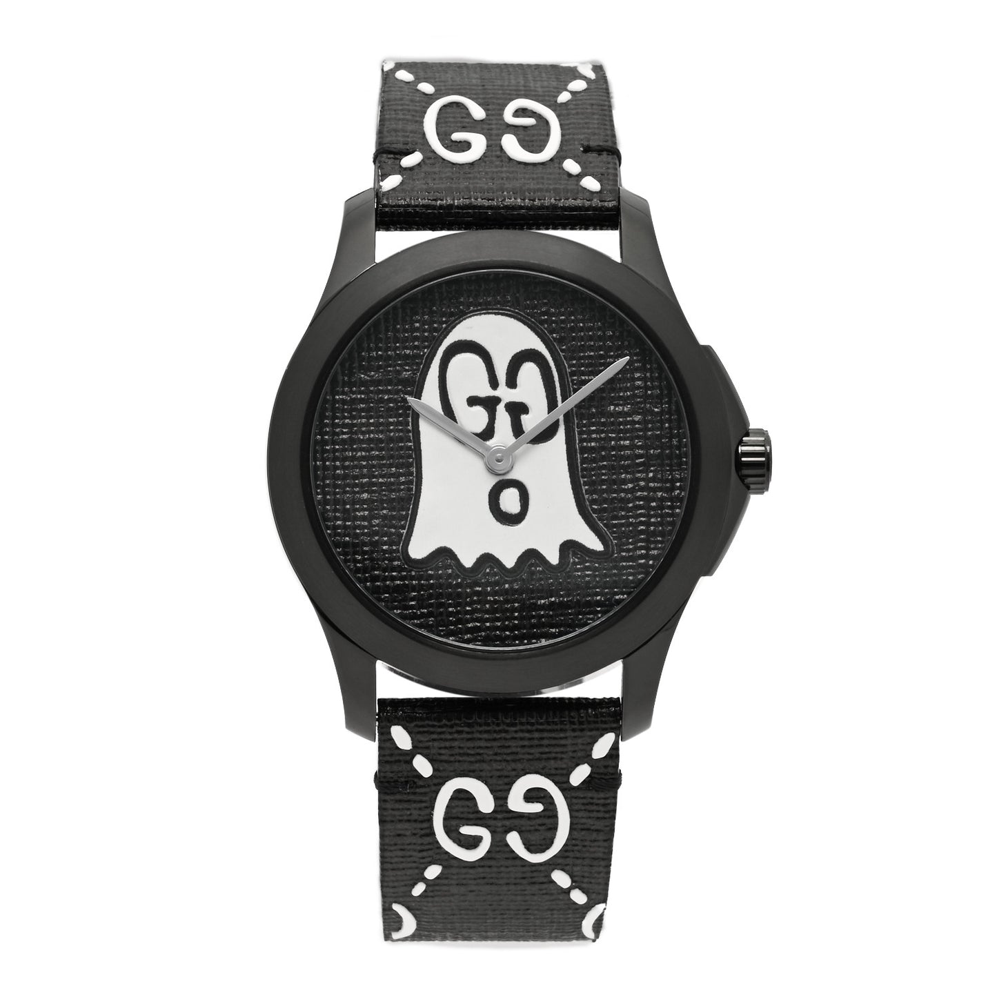 PVD Stainless Steel Canvas 38mm G-Timeless Ghost Quartz Watch Black