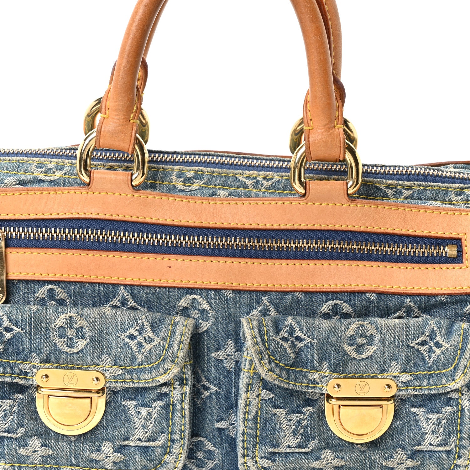 Louis Vuitton Monogram Denim Neo Speedy Blue 7 of 9