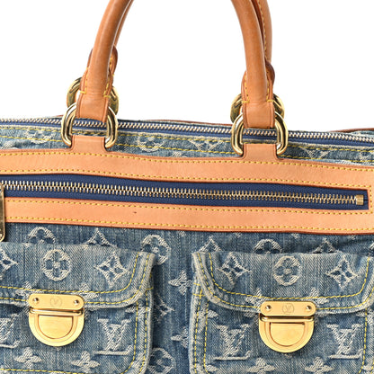 Louis Vuitton Monogram Denim Neo Speedy Blue 7 of 9