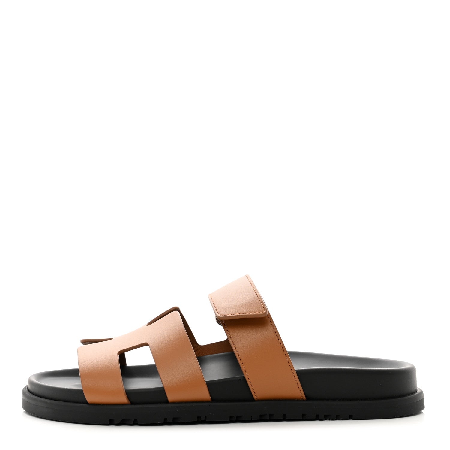 Hermes Epsom Womens Chypre Sandals 38 Natural 1 of 9