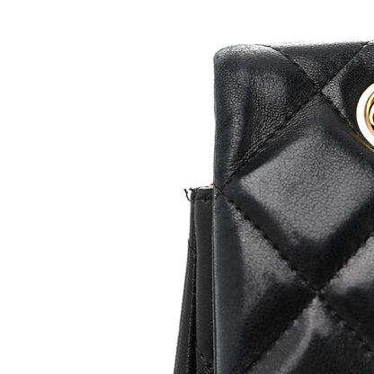 Chanel Lambskin Quilted Maxi Single Flap Black 11 of 12