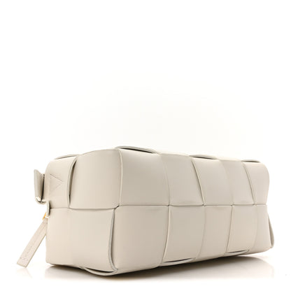 Bottega Veneta Lambskin Maxi Intrecciato Small Brick Cassette Bag White 4 of 9