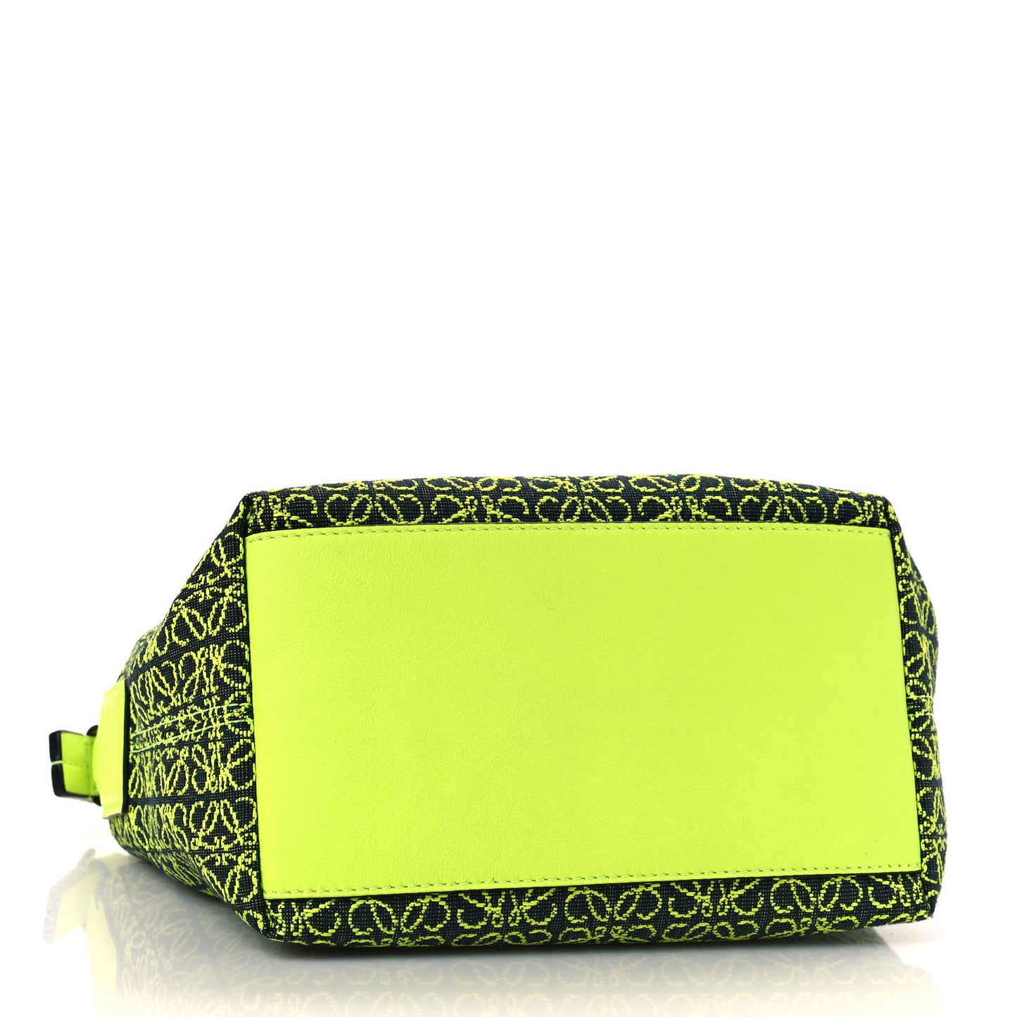 Jacquard Anagram Calfskin Small Cubi Bag Neon