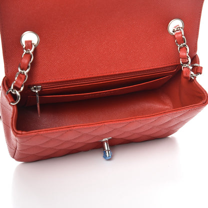 Chanel Caviar Quilted Mini Rectangular Flap Red 5 of 8