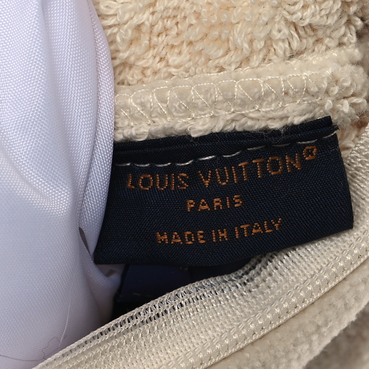 Louis Vuitton Cotton Beach Cushion Pillow Creme 3 of 3