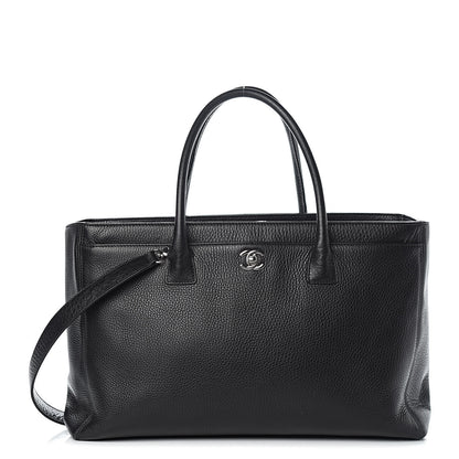 Chanel Calfskin Cerf Executive Shopper Tote Black 1 of 12