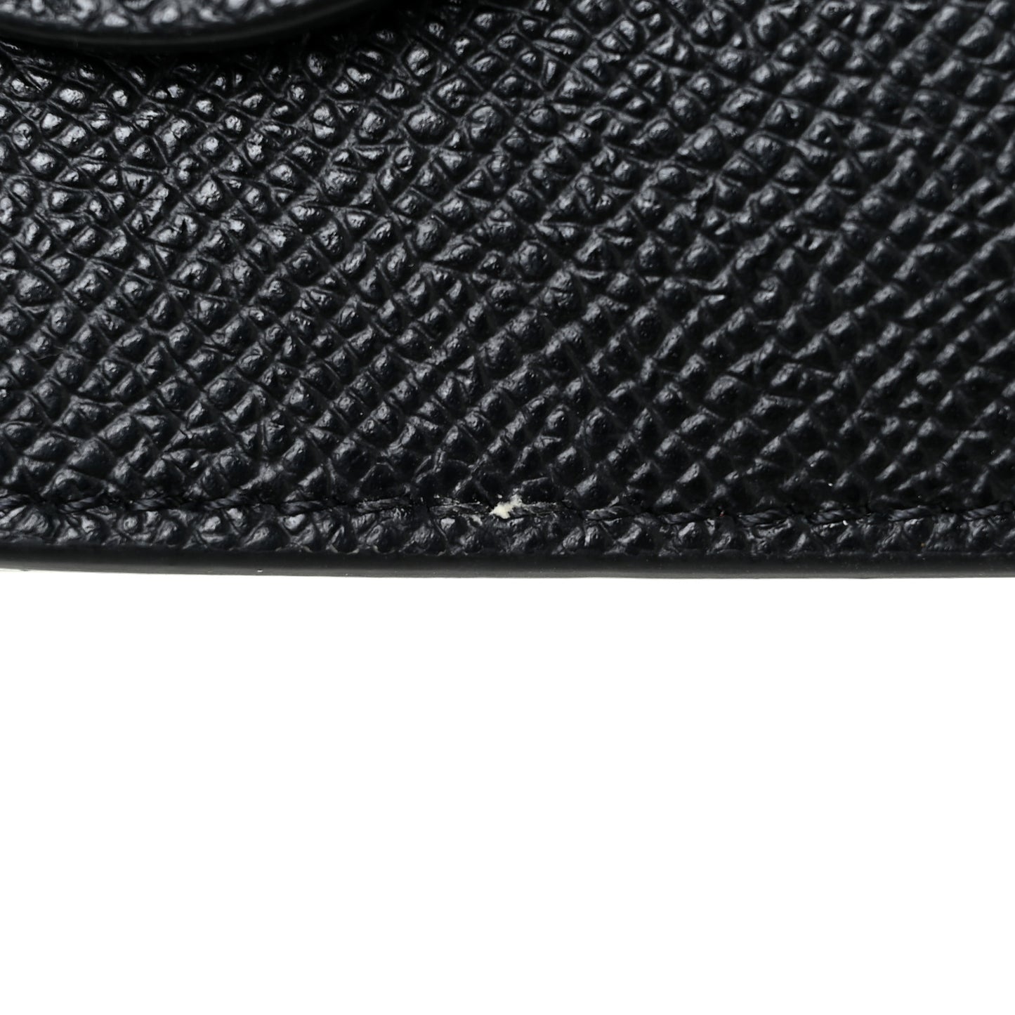 Grained Calfskin Saddle Belt Bag Black