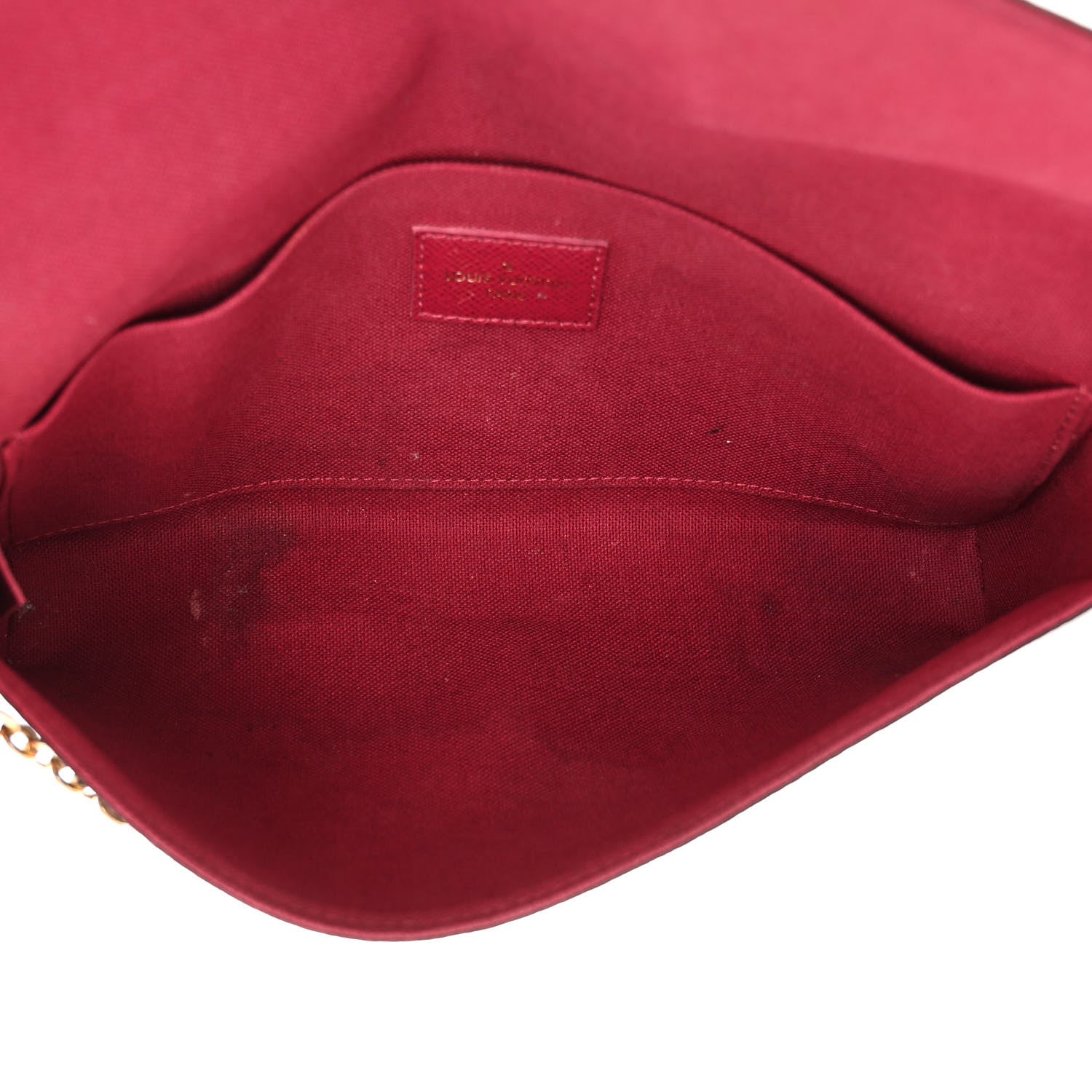 Louis Vuitton Monogram Pochette Felicie Chain Wallet Fuchsia 6 of 17