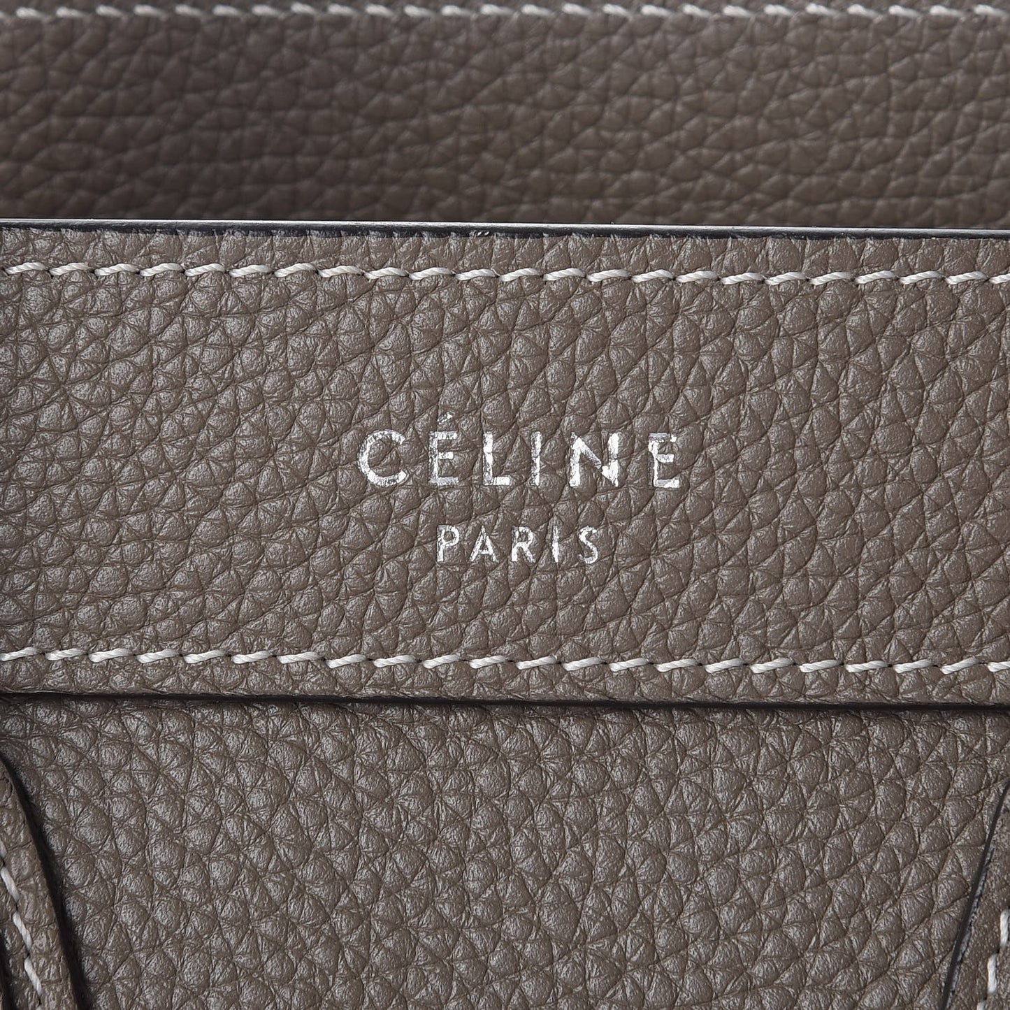 Drummed Calfskin Nano Luggage Souris