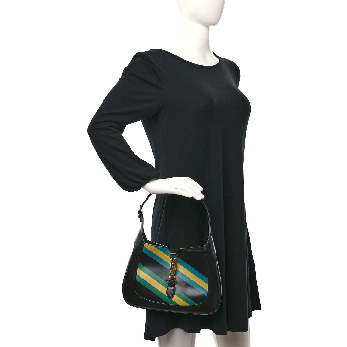 Calfskin Centum Small Jackie 1961 Hobo Black