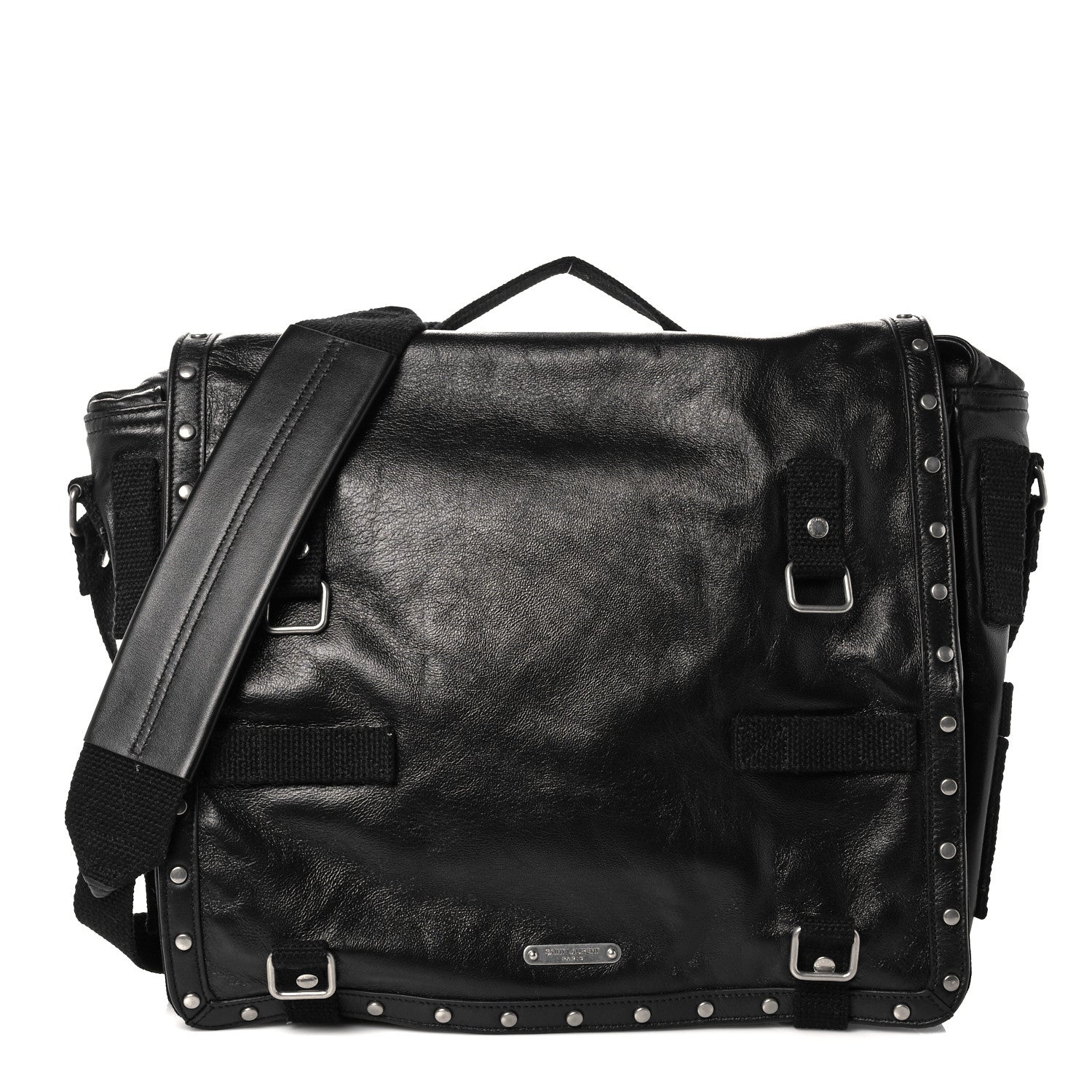 Saint Laurent Lambskin Shoulder Bag Black 1 of 9