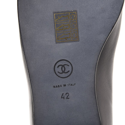 Chanel Patent Calfskin CC Loafers 42 Black 6 of 8