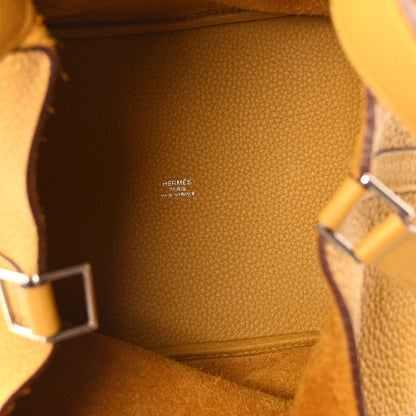 Hermes Taurillon Clemence Picotin Lock 22 MM Jaune Ambre 5 of 10