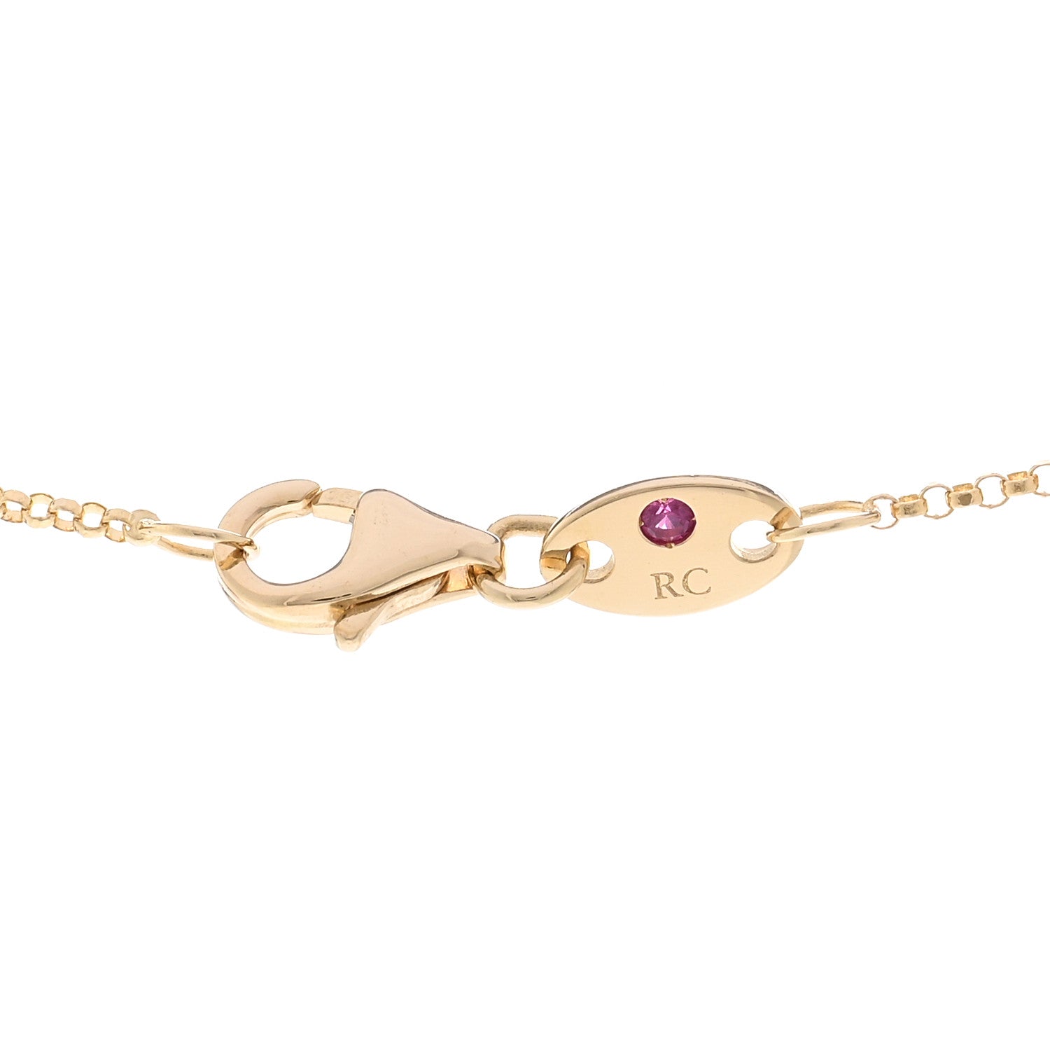 Roberto Coin 18K Yellow Gold Diamond Mother of Pearl Venetian Princess Medium Flower Pendant Necklace 4 of 4