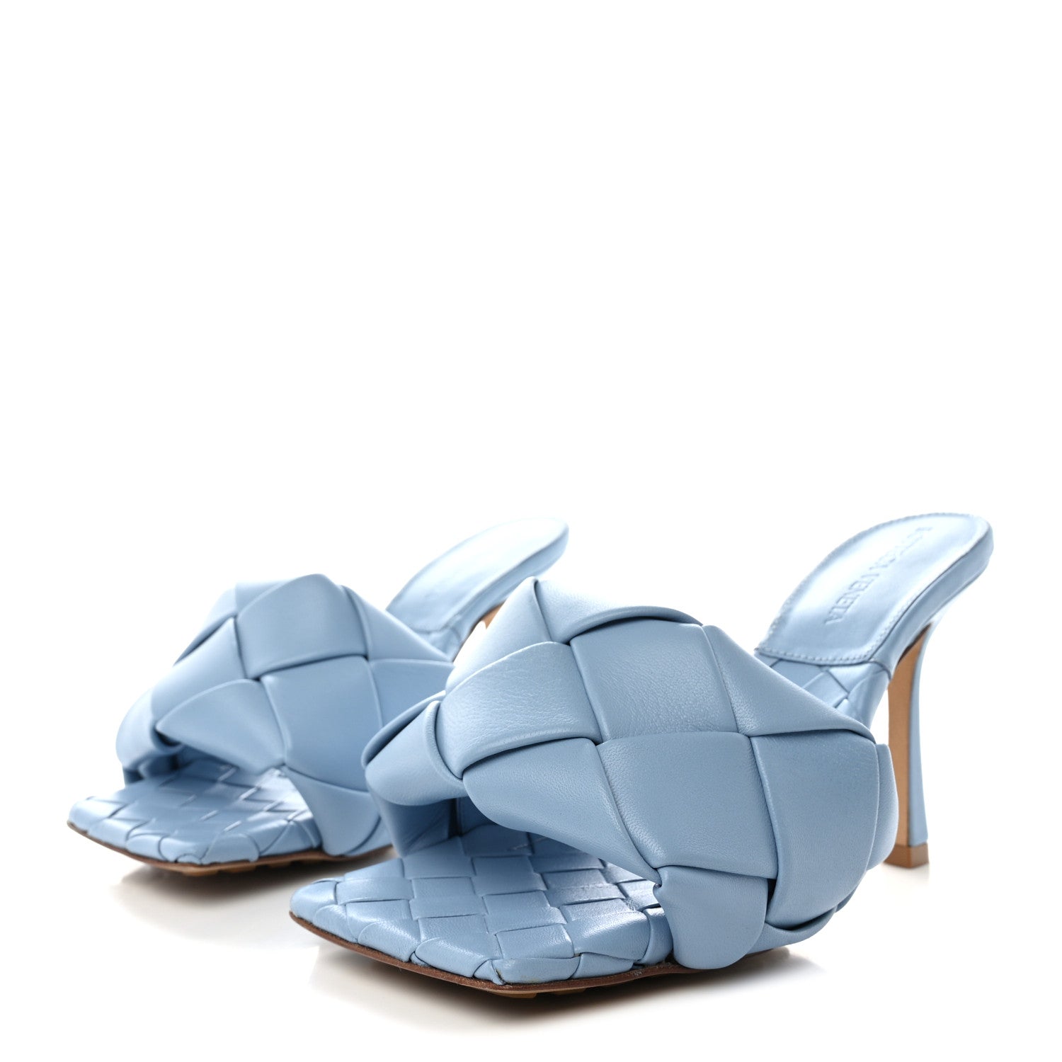 Bottega Veneta Nappa Maxi Intrecciato Lido Mule Sandals 35 Ice 3 of 7