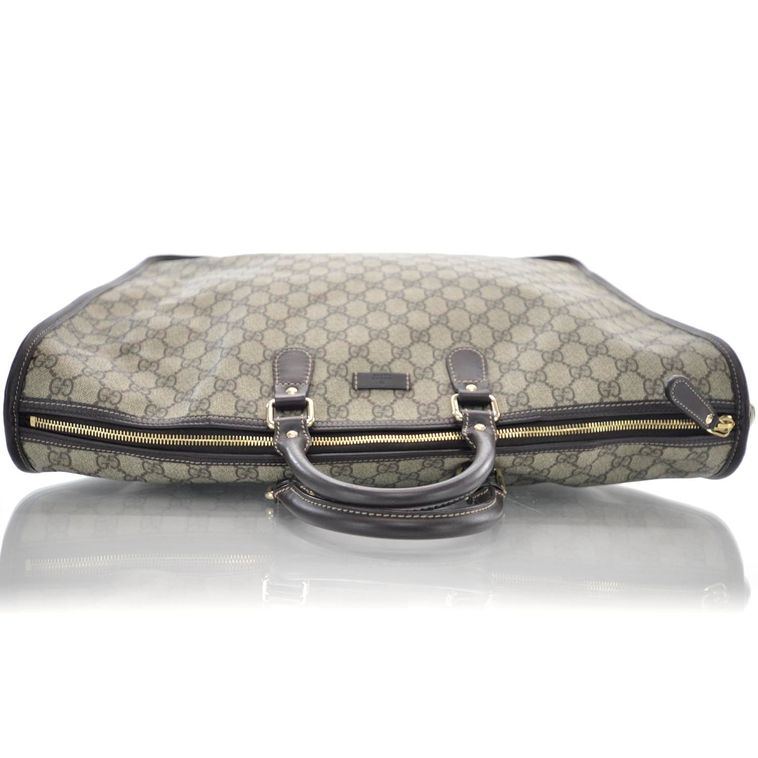 Gucci Coated Canvas Monogram Tote Ebony 5 of 11