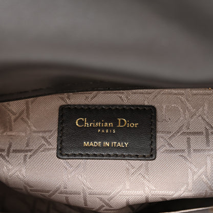 Christian Dior Lambskin Cannage Small Lucky Badges My Lady Dior Dark Grey 6 of 11