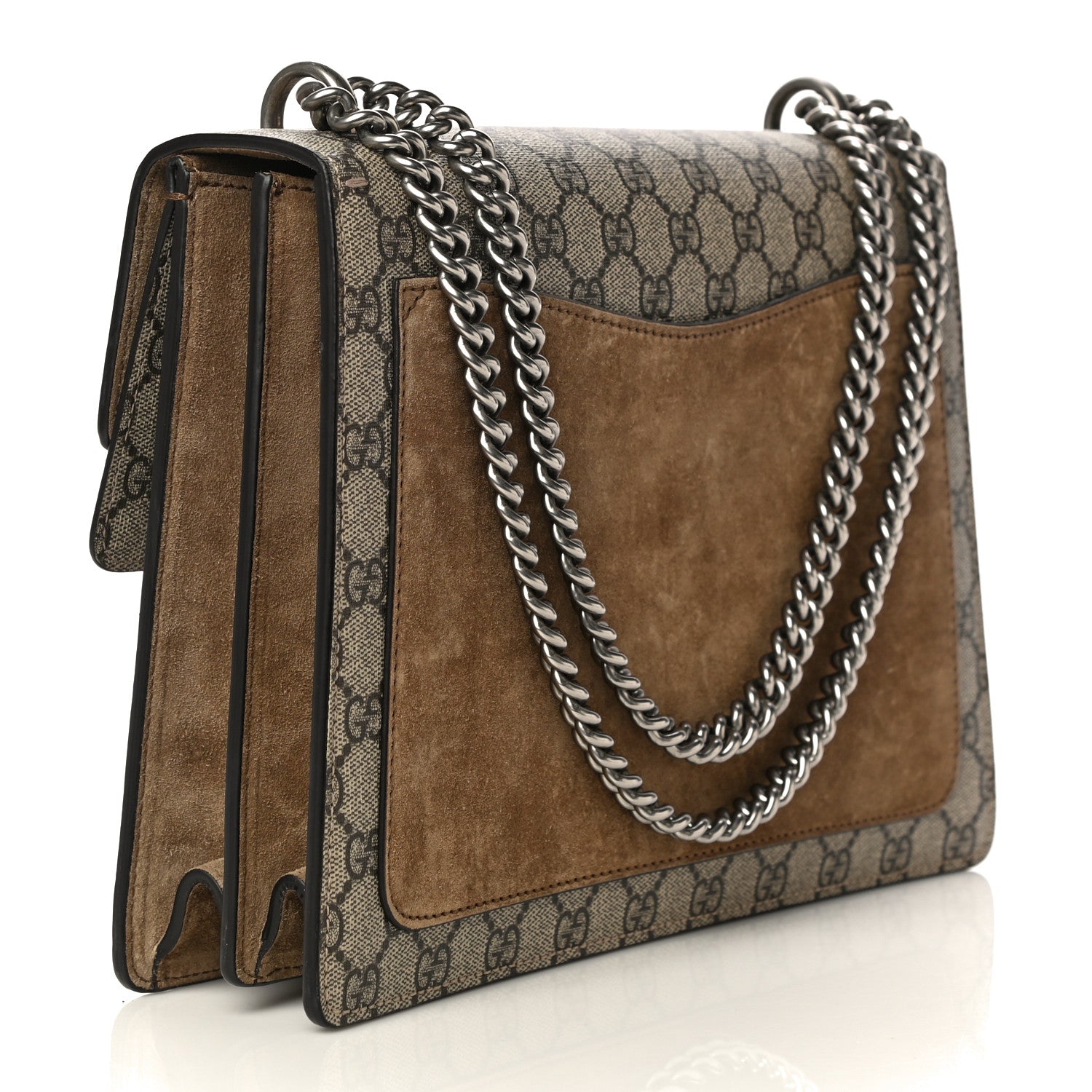 Gucci GG Supreme Monogram Medium Dionysus Shoulder Bag Taupe 3 of 19