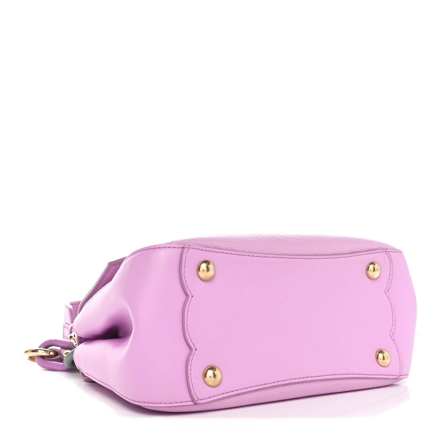 Calfskin Flower Flap Bag Pink
