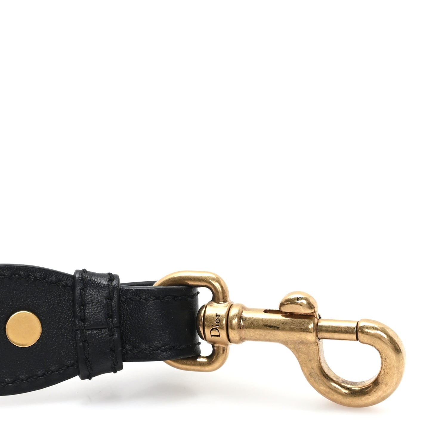 Canvas Embroidered Adjustable Shoulder Strap Black