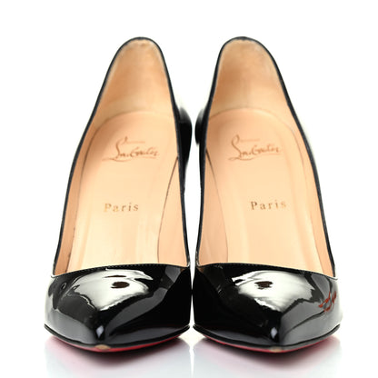 Christian Louboutin Patent Calfskin Pigalle 100 Pumps 38 Black 2 of 4