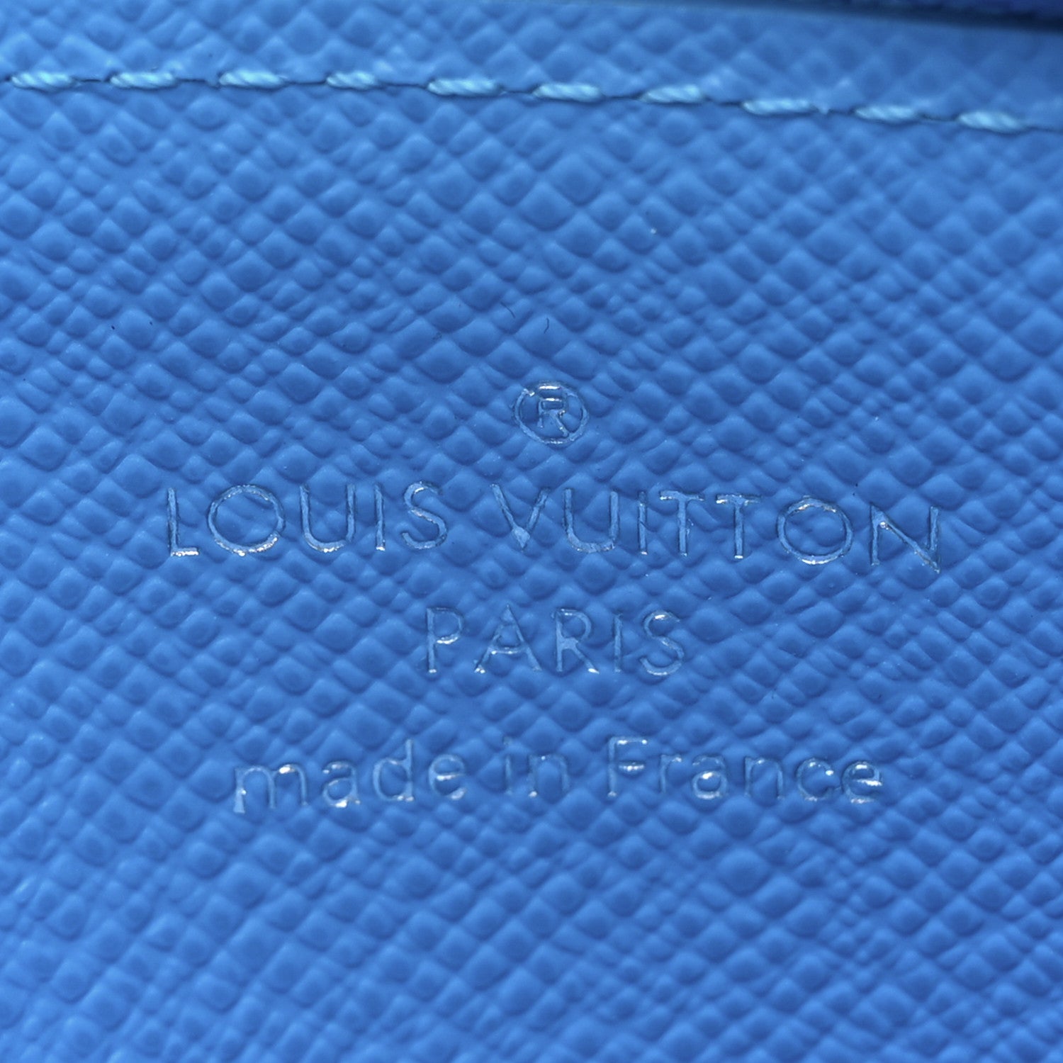 Louis Vuitton Monogram Zipped Romy Card Holder Gaston Blue 6 of 7