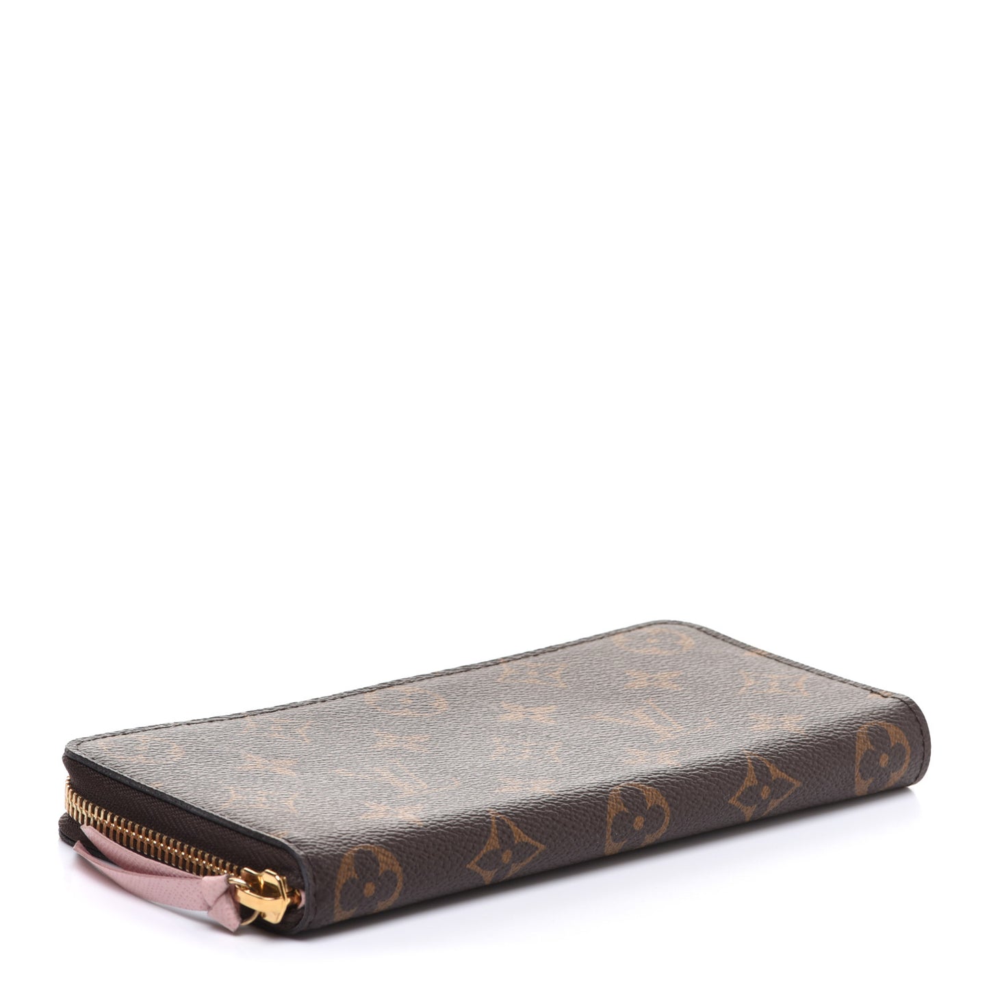 Monogram Clemence Wallet Rose Ballerine