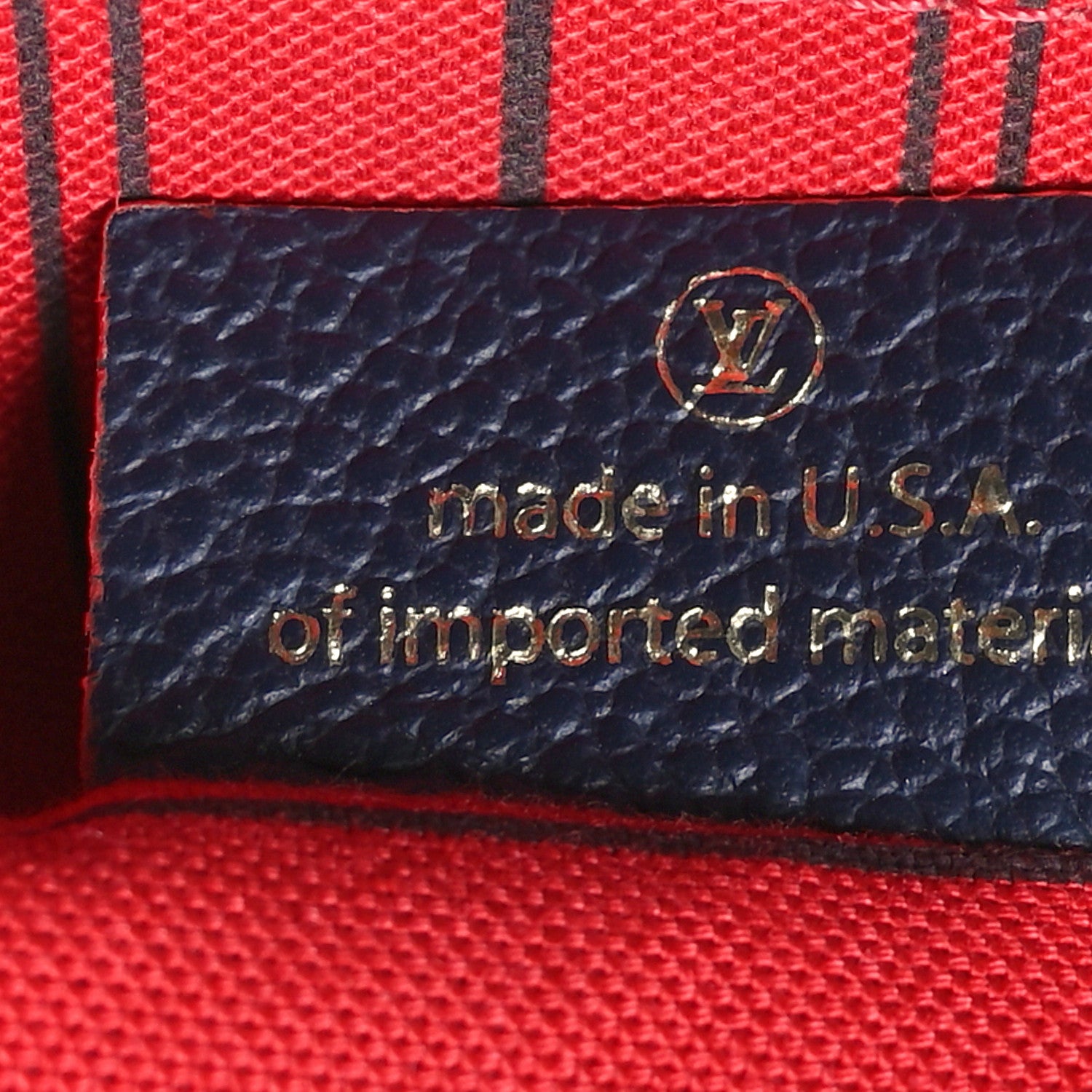 Louis Vuitton Empreinte Pochette Metis Marine Rouge 7 of 11
