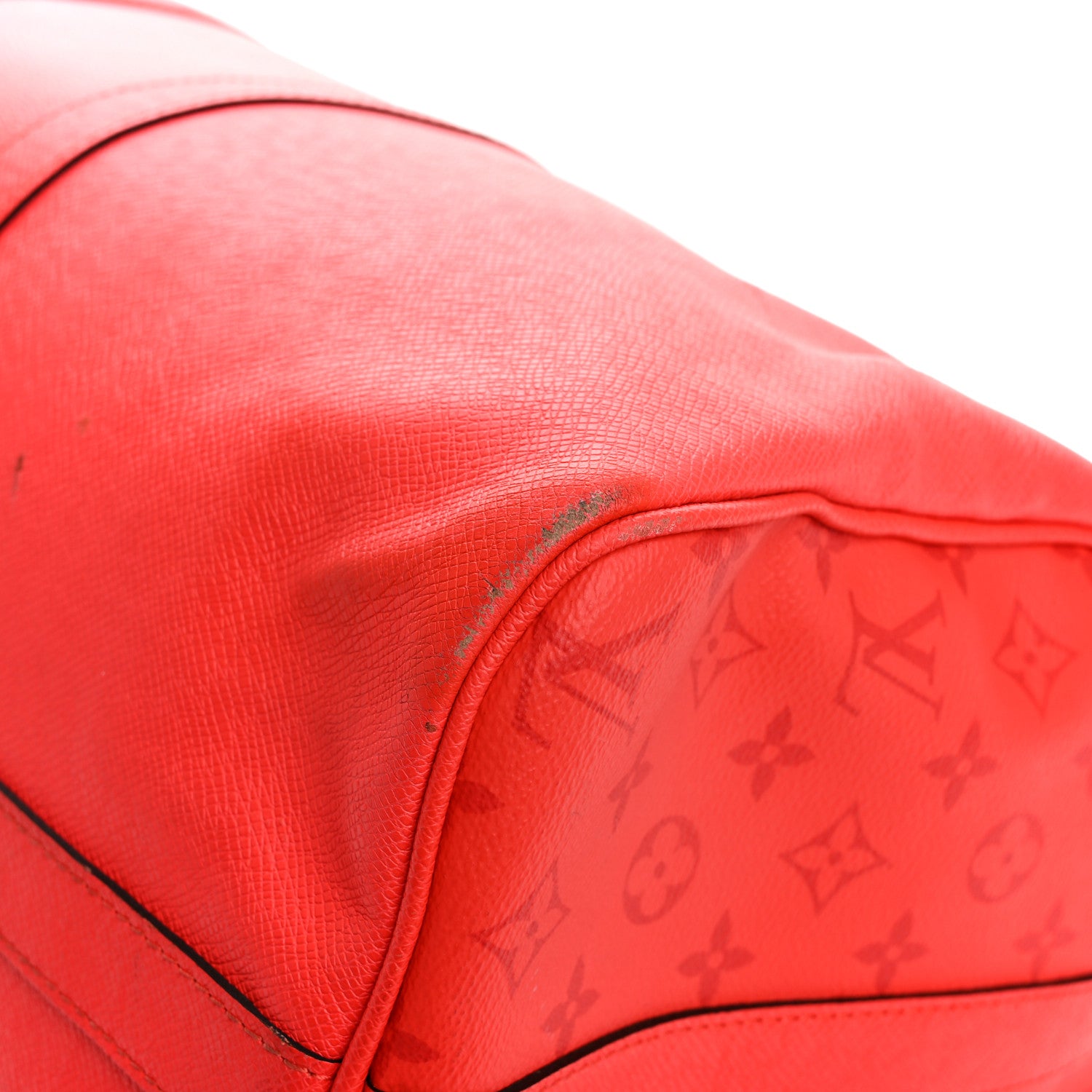 Louis Vuitton Taigarama Keepall Bandouliere 50 Fire Red 9 of 12