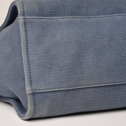 Chanel Canvas Large Deauville Tote Denim Blue 9 of 14