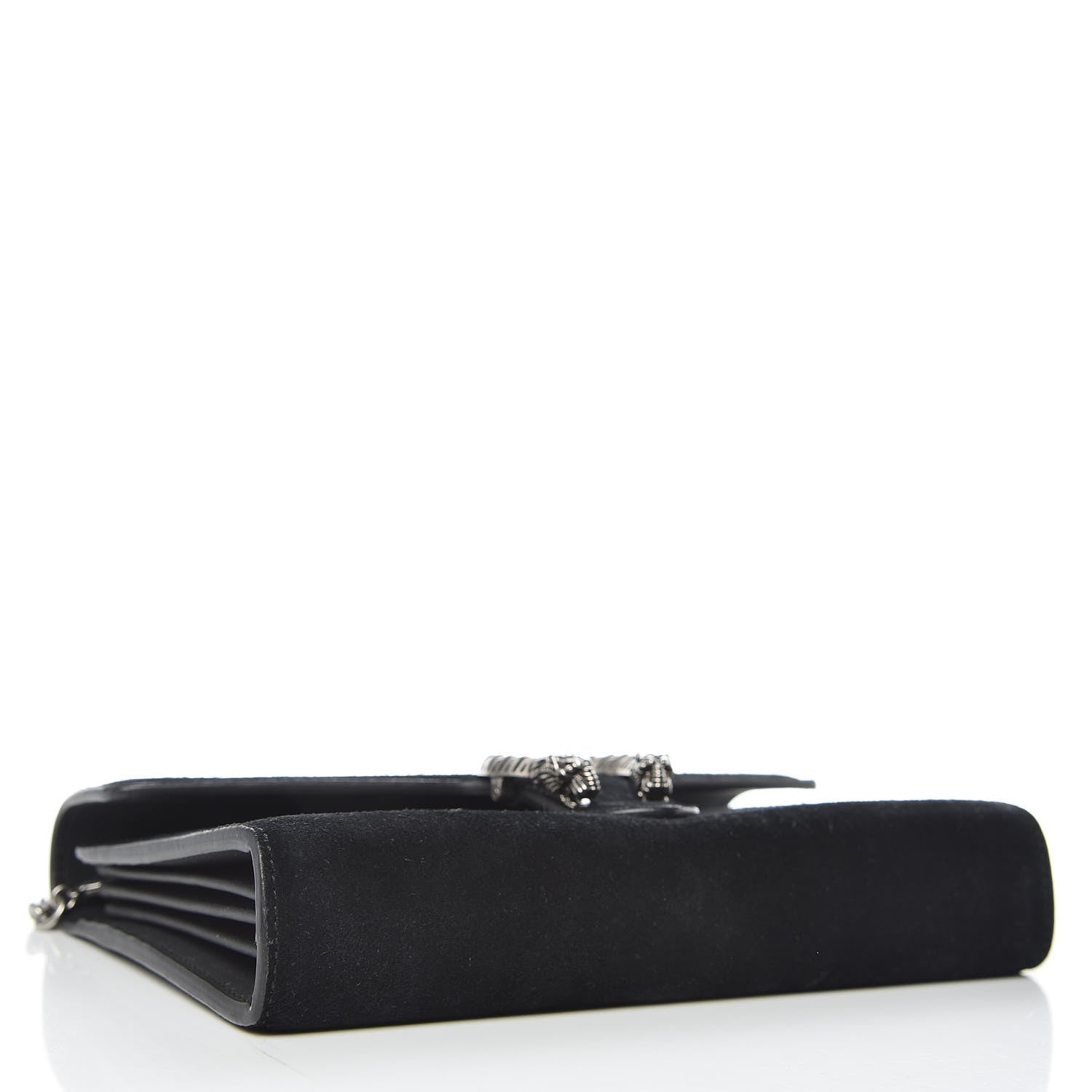 Gucci Suede Mini Dionysus Chain Wallet Black 4 of 11