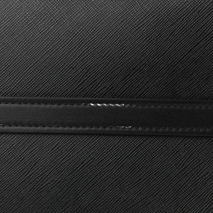 Prada Saffiano City Calfskin Greche Paradigme Bag Black 10 of 10