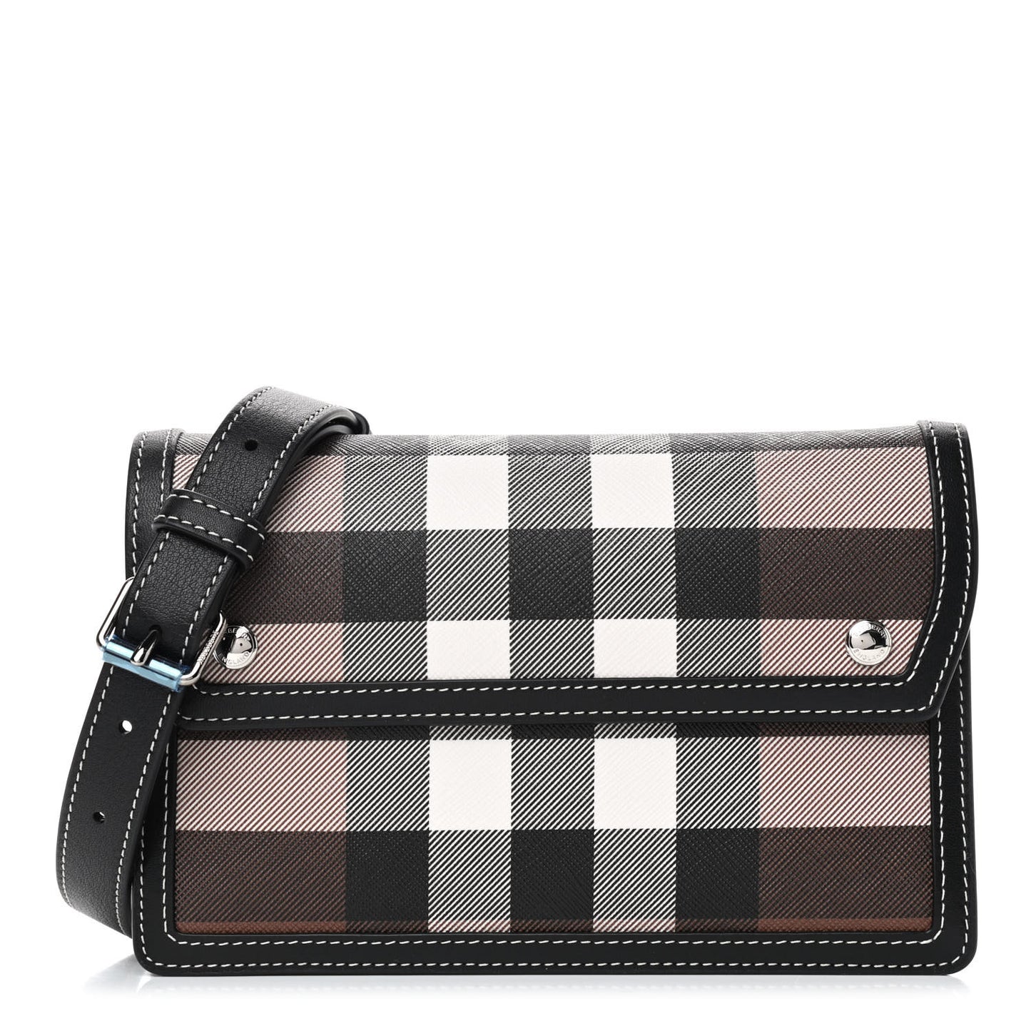 E-Canvas Giant Check Oscar Crossbody Dark Birch