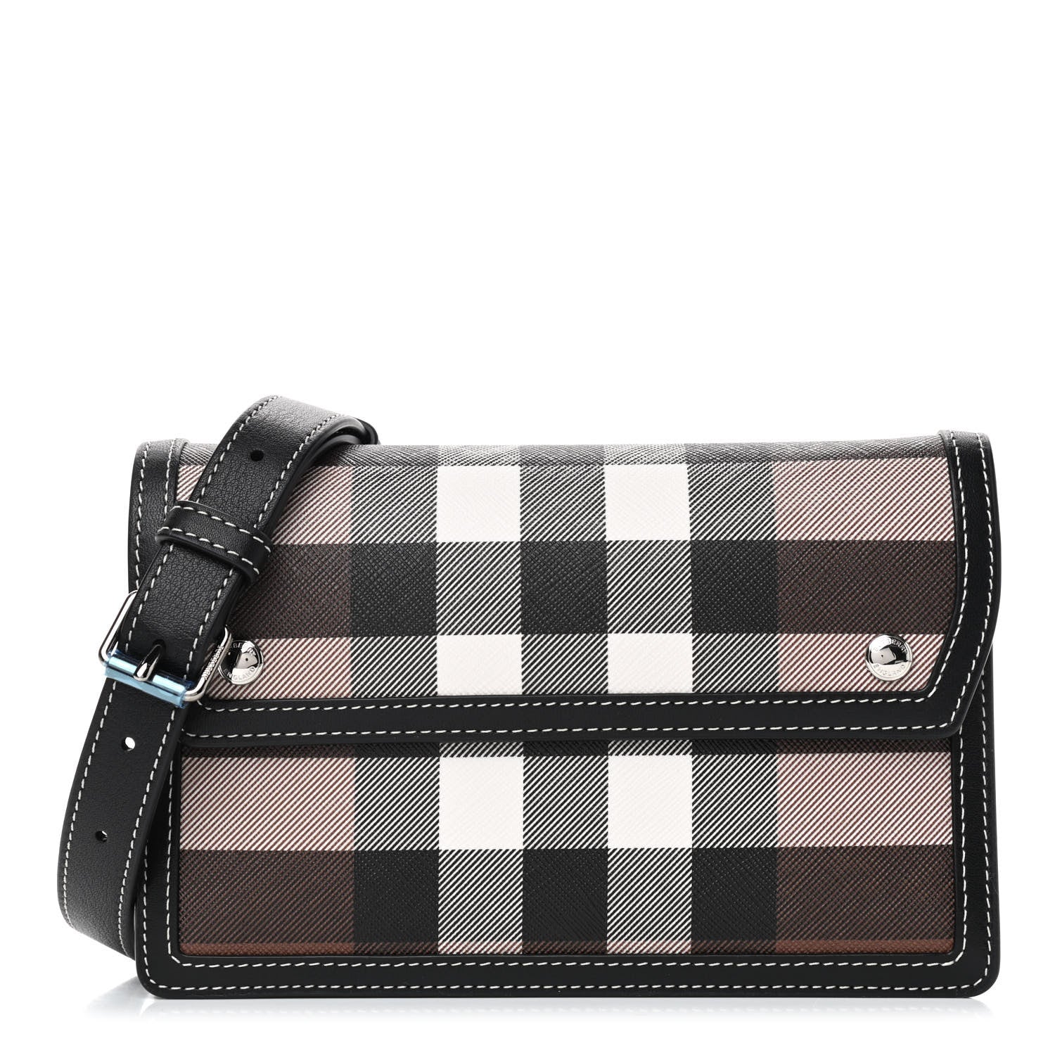 Burberry E-Canvas Giant Check Oscar Crossbody Dark Birch 1 of 9