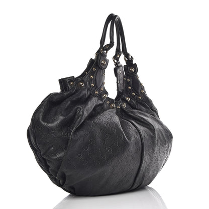 Gucci Calfskin Studded Large Pelham Tote Black 3 of 14