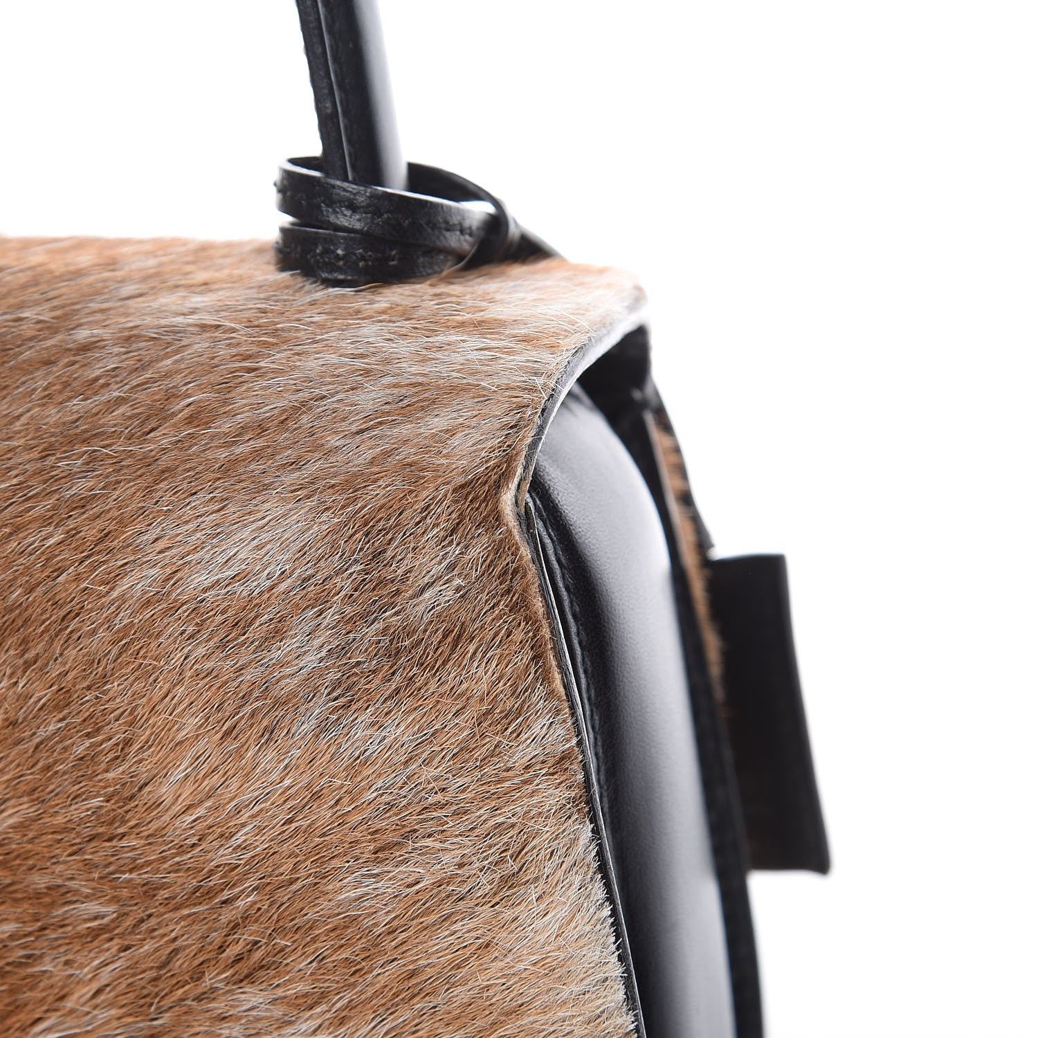 Gucci Calf Hair Calfskin Top Handle Bag Natural Black 10 of 16