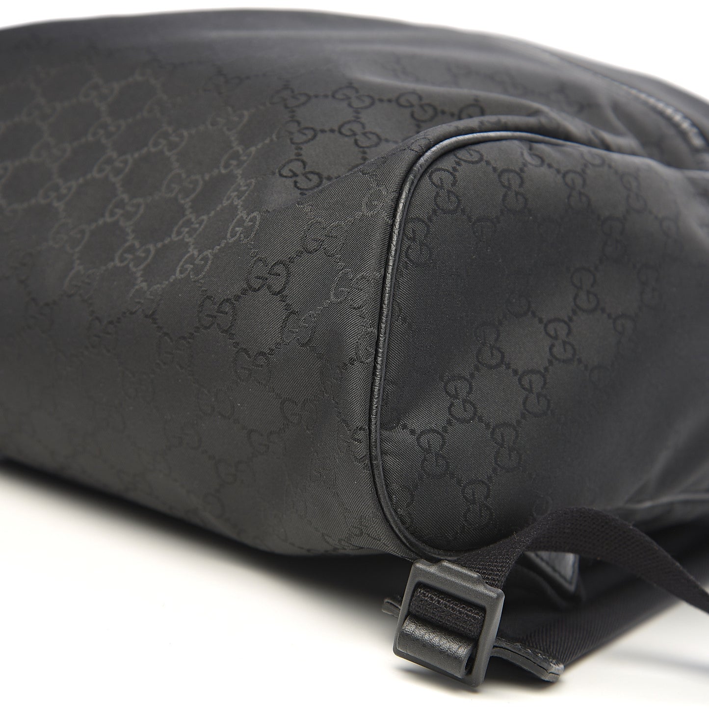 Nylon Monogram Slim Backpack Black