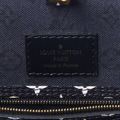 Louis Vuitton Monogram Giant Crafty Neverfull MM Creme Rouge Black 7 of 8