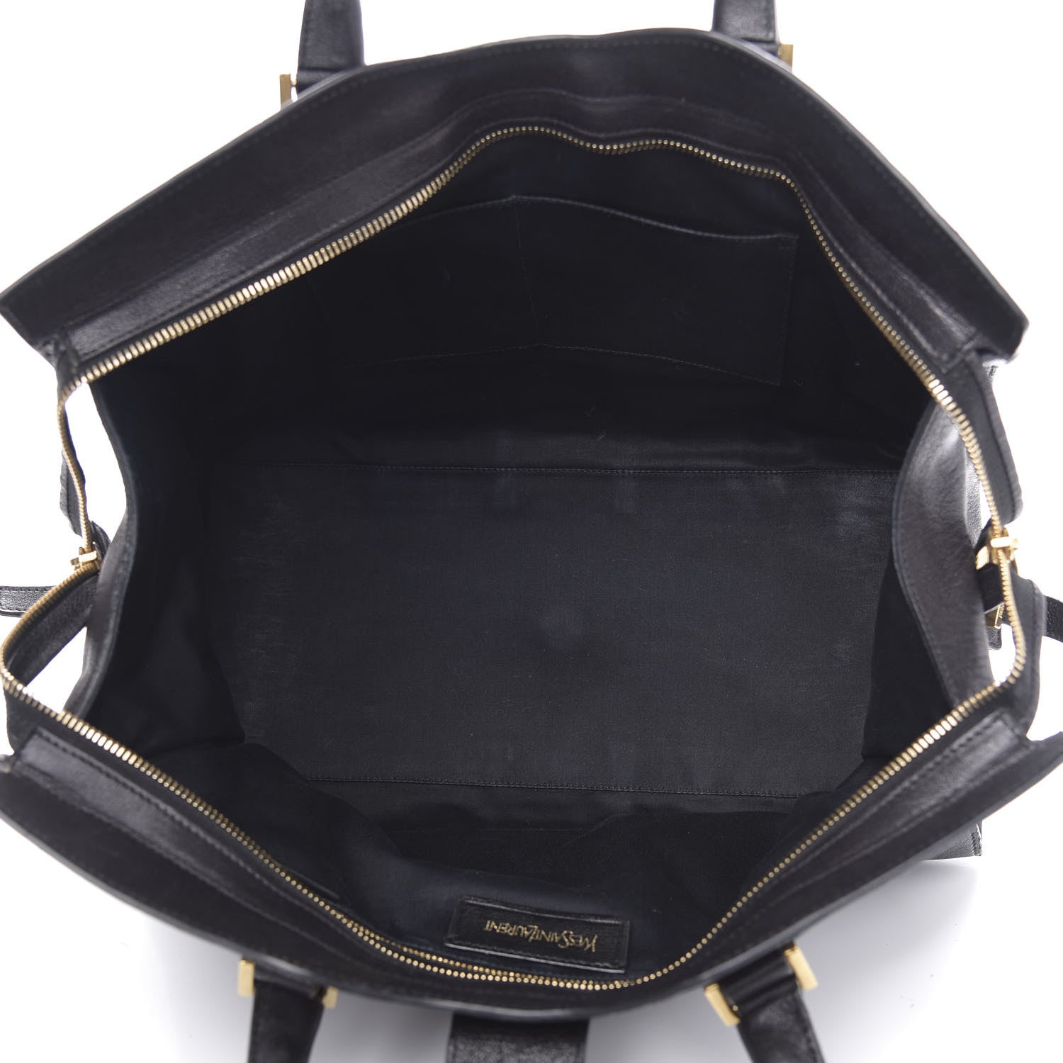 Saint Laurent Sheepskin Medium Cabas ChYc Black 5 of 15
