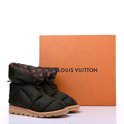 Louis Vuitton Nylon Monogram Pillow Comfort Ankle Boot 39 Khaki 9 of 9