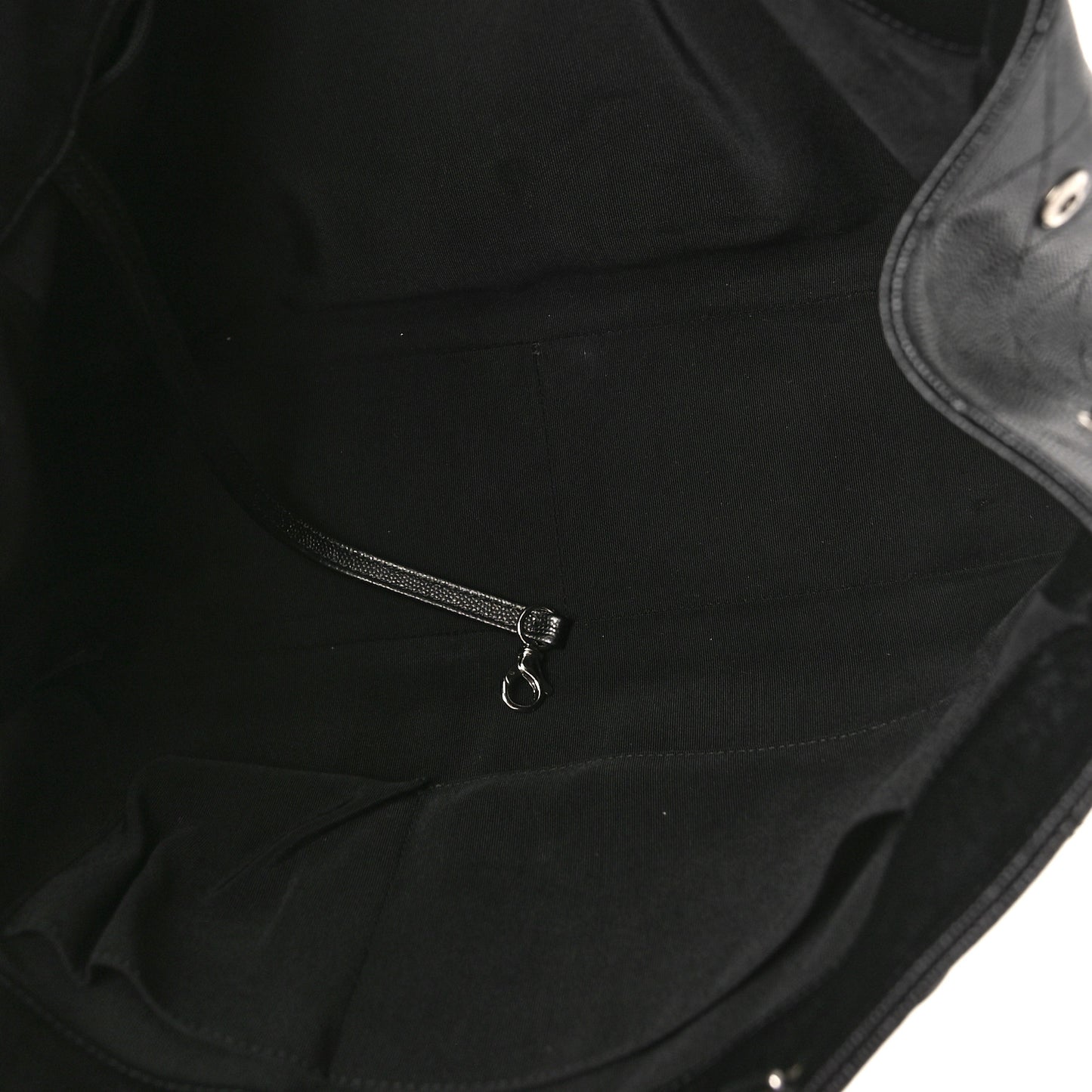 Caviar Quilted Large Shopping Tote Black