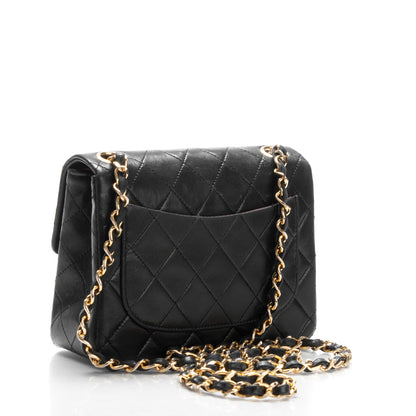 Chanel Lambskin Quilted Mini Square Flap Black 3 of 8